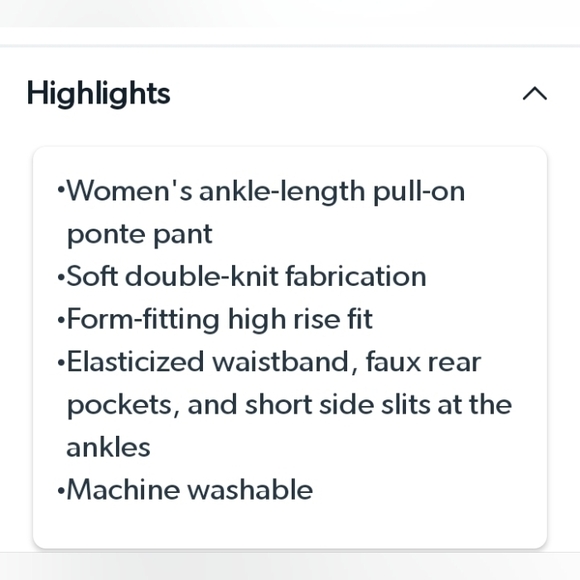 Express Women's Ponte ankle PantInseam 28Size XL Waist 18 - Picture 9 of 11